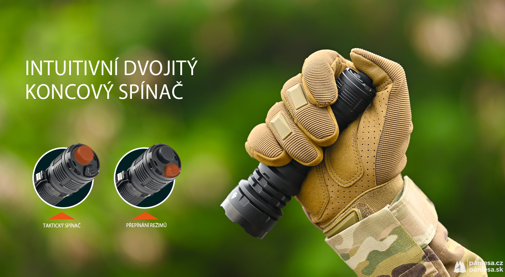 AceBeam Defender P17, 4900 lm, čierna - Taktická LED baterka, čierna