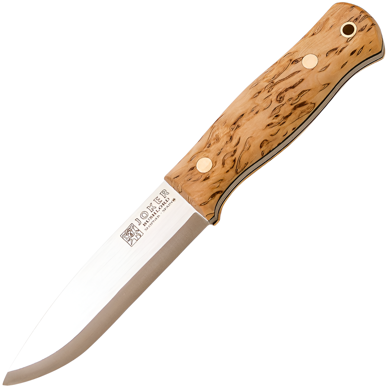 Joker Bushlord - Bushcraftový nôž, 11,4 cm, kučeravá breza