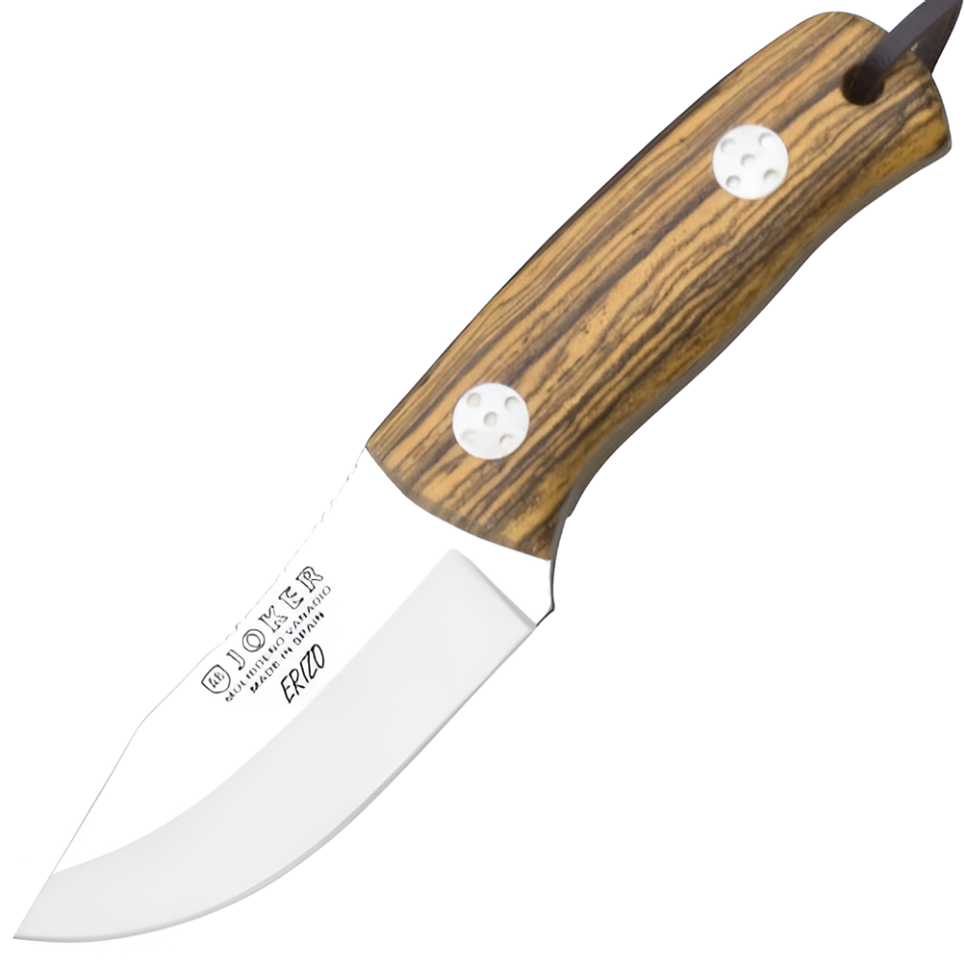 Joker Erizo – Bushcraftový nôž, 7,7 cm, drevo bocote